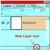 your Layers palette for v. 7 has more buttons, but the new layer icon is still there!
