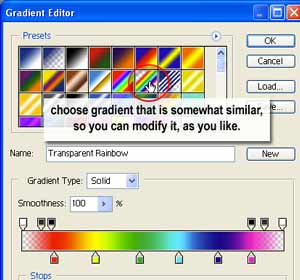 choose gradient