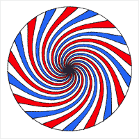 Take the duplicated spiral and edit -> transform -> flip horizontal.