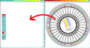 Choose your move tool and drag the protractor over to the new file.